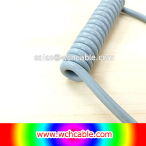 Coiled Self-retracting TPU Cable